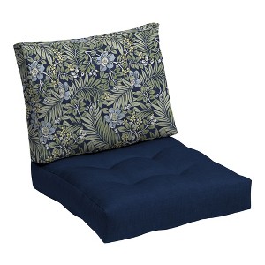 ARDEN Outdoor Plush Modern Tufted Blowfill Deep Seat Set, 24 x 24, Rain-Proof, Fade Resistant, Deep Seat Bottom and Back Cushion 24 x 24 - 1 of 4