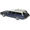 1962 Buick Invicta Station Wagon Cadet Blue Metallic with White Top and Blue Interior 1/43 Model car by Goldvarg Collection - 4 of 4
