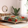 Deny Designs King Viviana Gonzalez Retro kitsch Comforter and Pillow Sham Red - 2 of 4