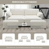 YOOCOZZ Chenille Sectional Sofa Bed & Sectional Sofa with Armrest Pockets and Movable Ottomans - 4 of 4