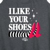 Women's - Wizard of Oz - I Like Your Shoes Ruby Slippers Graphic Racerback Tank - 2 of 4