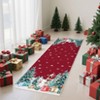 Christmas Machine Washable Rug with Non-Slip Backing Xmas Rug Non-Shedding Foldable Soft Low Pile Indoor Carpet - 3 of 4