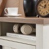APRILSOUL 24.02"Farmhouse Nightstand , Beside Table with Barn Door, Modern End Side Table with Storage, Office - 4 of 4