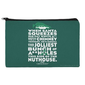 National Lampoons Christmas Vacation Jolliest Bunch Makeup Cosmetic Bag Organizer Pouch - 1 of 4