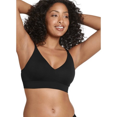 Jockey Women's Light Lift Seamfree Bralette 2XL Black