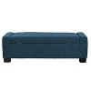 NicBex Ottoman Bench with Storage Modern Fabric Bench with Hinged Lid and Wooden Legs for Living Room, Bedroom, Entryway - 3 of 4