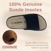 CUSHIONAIRE Ritual Women’s Slide Sandal – Suede Slip-On with Cork Footbed, Contoured Insole & Flexible Lightweight Outsole - 3 of 4
