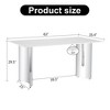GDFStudio Printz Modern 63"W Glass and Stainless Steel Dining Table - 3 of 4