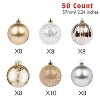 Every Day is Christmas Round 50ct 2.24"/57mm Shatterproof Christmas Tree Ornaments Set, Christmas Tree Balls Decoration - 3 of 4