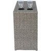Sapphtopaz Modern Outdoor End Table Outdoor Side Table, Patio Table Small Table for Backyard, Balcony, Porch - 2 of 4