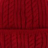 CTM Women's Knit Winter Beanie with Cuff and Synthetic Fur Pom - 3 of 4