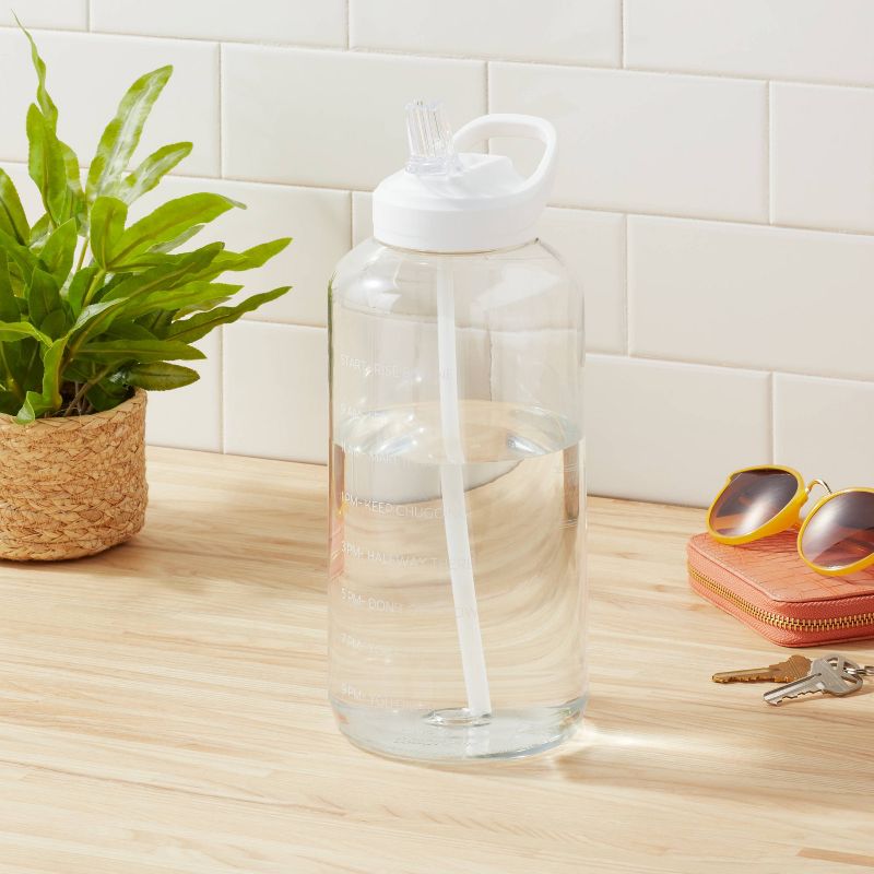 64oz Plastic Tracker Water Bottle  - Room Essentials™, 3 of 7