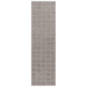 Genre GRE501 Hand Tufted Indoor Runner Rug - Grey - 2'3"x8' - Safavieh - 1 of 4