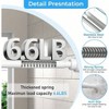 2 - Pack White Shower Curtain Rod 46 - 78 Inch Tension Rod Bathroom Closet Window Room Divider Adjustable - 4 of 4