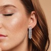 EVERLY JEWELRY | Sterling Silver 3 1/2 CT TGW Created White Sapphire Drop Earrings - 4 of 4