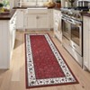 Washable Rugs for Bedroom Farmhouse Floral Floor Mats with Non-Slip Backing, Ultra-Soft Low Pile Living Room Carpet - 3 of 4