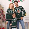 Family Christmas Sweater Crew Neck Reindeer Snowflakes Knitted Pullover for Women/Men/Kids - image 3 of 4