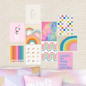 Deny Designs Set of 10 Collage Dorm Art Poster Prints Rainbow - 1 of 4