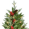 Kurt Adler 4.5-Foot Pre-Lit Green Potted Tree with Berries and Pinecones - 4 of 4