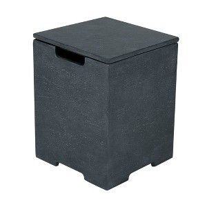 Elementi 15.9" Outdoor Propane Tank Cover Concrete Hideaway Table for 20 lb Tank - 1 of 4