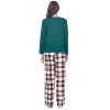 Casual Nights Women's Jersey Knit Long-Sleeve Top and Soft Flannel Bottom Pajama Set - 4 of 4