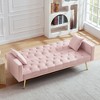 NicBex 73 Inch Velvet Convertible Folding Futon Sofa Bed for Living Room,Office,Apartment,Bedroom - 4 of 4