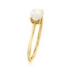 Pure Collection by Ross-Simons 4mm Cultured Pearl Ring in 14kt Yellow Gold - 3 of 4
