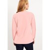 June + Vie by Roaman's Women's Plus Size Long-Sleeve V-Neck One + Only Tee - 3 of 4