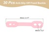 Unique Bargains Clothes Hanger Windproof Anti-Slip Plastic Strip Hook Anti-Drop Fixed Buckle 30 Pcs - 2 of 3