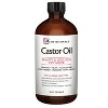 Pure Castor Oil Pack Kit, Organic Castor Oil Cold Pressed Glass Bottle Adjustable Reusable Cotton Castor Oil Wrap for Detox Wellness, M3 - 2 of 4
