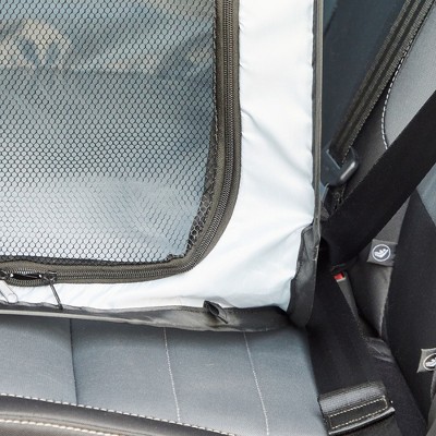 Light Gray Collapsible Pop-Up Travel Dog Crate