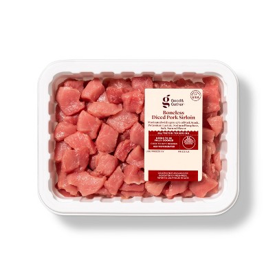 Boneless Diced Pork Sirloin - 1lb - Good & Gather™