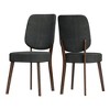 HL Home,Upholstered Armless Dining Chairs (Set of 2) - 2 of 4