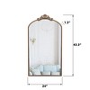 GlasFlength Decorative Wall Mirrors 24*43.3 Inch Bathroom Mirror Modern Wall Decor, Unique Style, for Entryway, Bedroom,Living Room, Washroom, Brown - 4 of 4