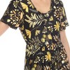 Women's Floral Short Sleeve Knee Length Dress - 4 of 4