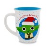Silver Buffalo Star Wars Santa Yoda Wide-Rim Ceramic Latte Mug | Holds 16 Ounces - 2 of 4