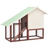 vidaXL Rabbit Hutch Mocha and White 55.1"x24.8"x47.2" Solid Firwood - 4 of 4