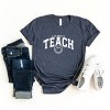 Simply Sage Market S.W.Smiley Teach Varsity Arched Short Sleeve Tee - 3 of 4