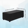 Unique Bargains Stretchy Soft Comfortable Rectangular Foot Stool Cover - 2 of 4