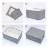 REGALWOVEN Fabric Collapsible Spacious Versatile Storage Bin with Lid and Handle - 3 of 4