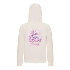 Everyday Kids Mermaid Collection Mermaid in Training Girls Zip Up Hoodie – Cute Mermaid Graphic Sweatshirt - 1 of 4