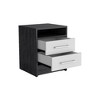 CAVINAS 2 Drawers Nightstand,End Tables with Metal Handle and 1 Open Shelf,Modern Bedside Table for Bedroom - 4 of 4