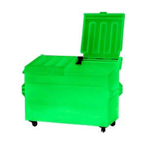 Glow in The Dark Dumpster for WWE & AEW Wrestling Action Figures - 1 of 2