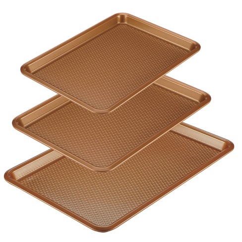 Ayesha Curry 3pc Nonstick Cookie Sheet Set - Copper