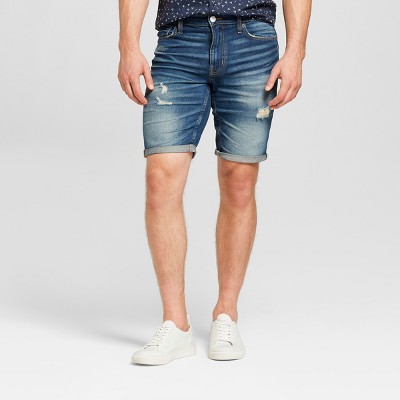 slim denim shorts