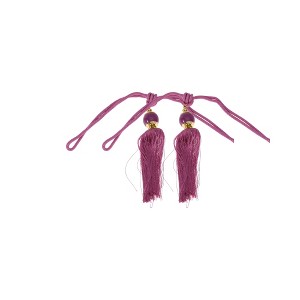 Unique Bargains Tassel Jade Ball Curtain Ties Polyester Imitation Jade 2 Pcs - 1 of 4