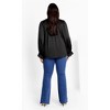 Women's Plus Size Maia Top - black | CITY CHIC - image 4 of 4