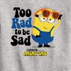 Boys' - Despicable Me Minions - Too Rad To Be Sad Graphic Long Sleeve Fleece Sweatshirt - 2 of 4