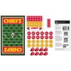 MasterPieces Officially licensed NFL Kansas City Chiefs Checkers Board Game for Families and Kids ages 6 and Up - 3 of 4