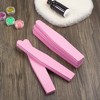 Zodaca 5x Sponge Nail Files and Buffer Set, 100/180 Grit Double Sided Manicure Tool Kit for Acrylic Gel & Natural Nails, Pink - 2 of 4